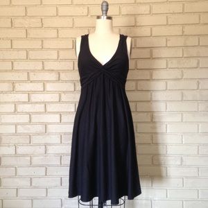 Patagonia Twist Front Black Knit Stretch Dress